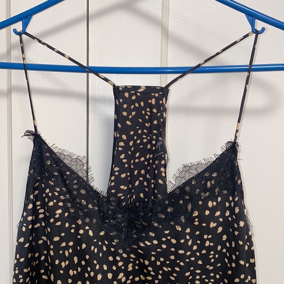 Forever 21 Large Woven Camisole Black Tan - Picture 4 of 10